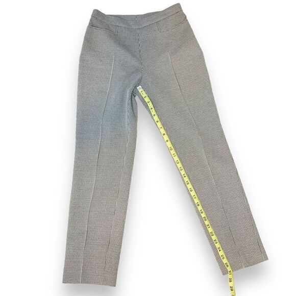 Akris punto Franca Houndstooth Cropped Trousers Black Cream Women’s Size 6 / S - Picture 16 of 16
